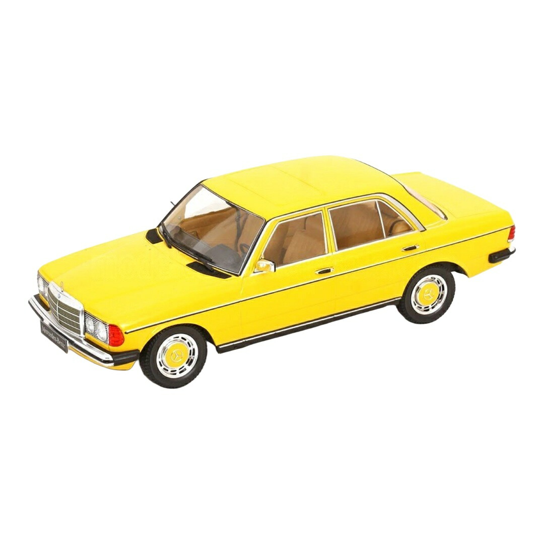 【取って置く】2026年発売予定を組む Mercedes Benzメルセデスベンツ E-Class 230E W123 1975 黄色 押さえる版 / KK-SCALE 1/18 ミニカー