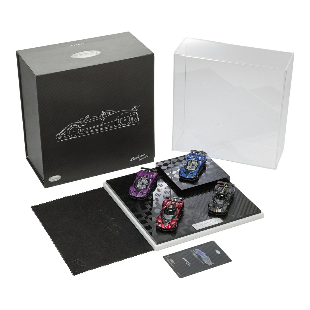 【取っておく】2026年発売予定を組む Paganiパガーニ Zondaゾンタ HP Barchetta 2018 4台書き割り パープル/青碧/赤いこと/黒いこと 699台制限事項 / LCD 1/64 ミニカー