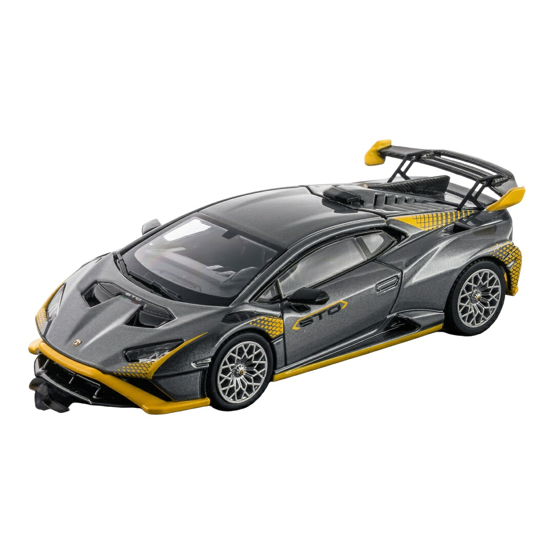【予約】2026年発売予定 Lamborghiniランボルギーニ Huracanウラカン STO LP610-4 2023 マットグレー イエロー / LCD 1/64 ミニカー｜ラストホビー