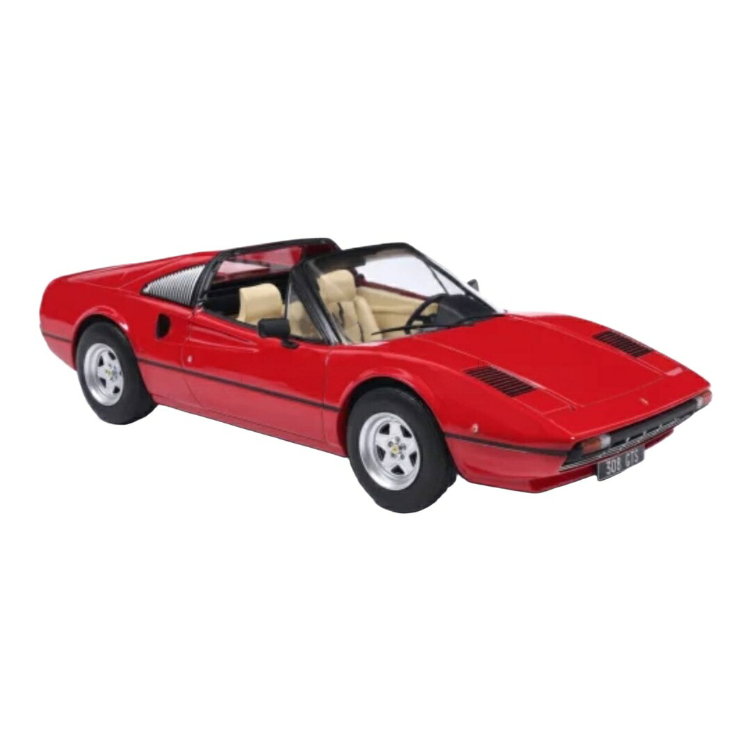 【取って置く】2026年発売予定を組む Ferrariフェラーリ 308 GTS 細蟹 開けはなし大屋根 1977 赤いこと / MCG 1/18 ミニカー