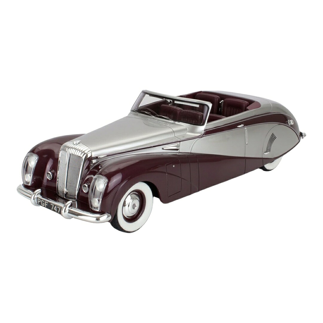 Daimlerダイムラー DE36 Hooper Green Goddess カブリオレ オープン 1953 レッド/シルバー / Matrix 1/18 ミニカー｜ラストホビー