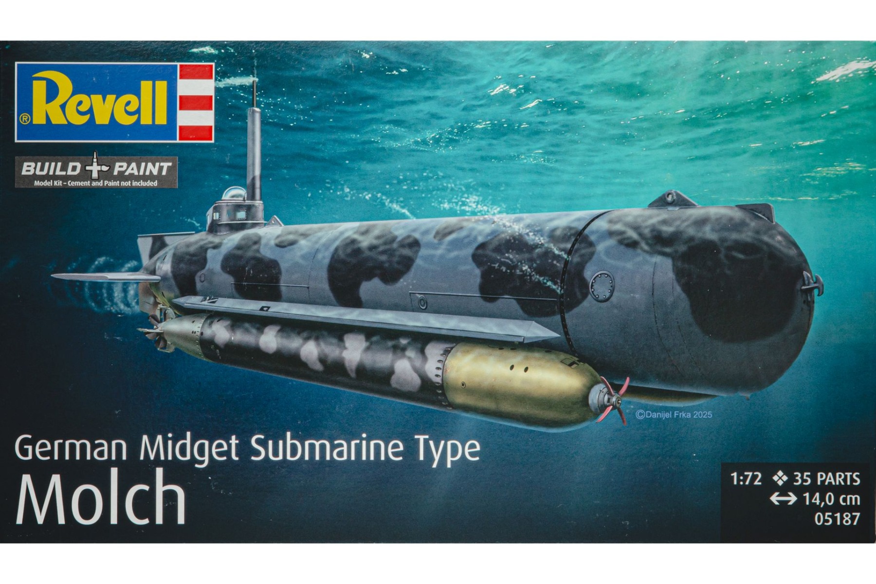 German Midget Submarine Type Molch モルヒ 精神的な統合プラモ一揃いの道具ひな形 艦船 /Revell 1/72