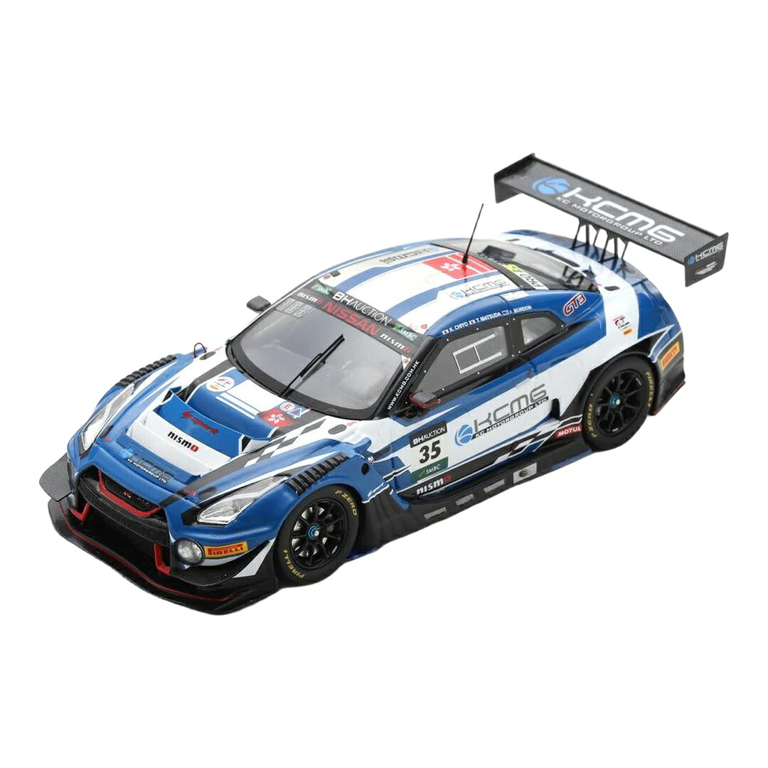 日産 GT-R ニスモ GT3 #35 鈴鹿10第四次元耐久スピード競技 2019 K.Chiyo J.Burdon T.Matsuda 青碧 白いこと / Spark 1/43 ミニカー