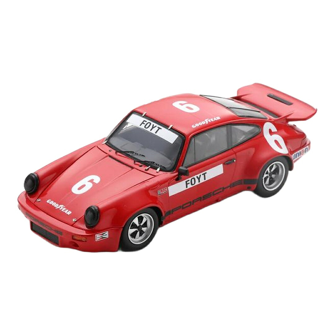 ポルシェ 911 RS 3.0 #6 IROC デイトナ 1974 A.J.Foyt 赤いこと / Spark 1/43 ミニカー