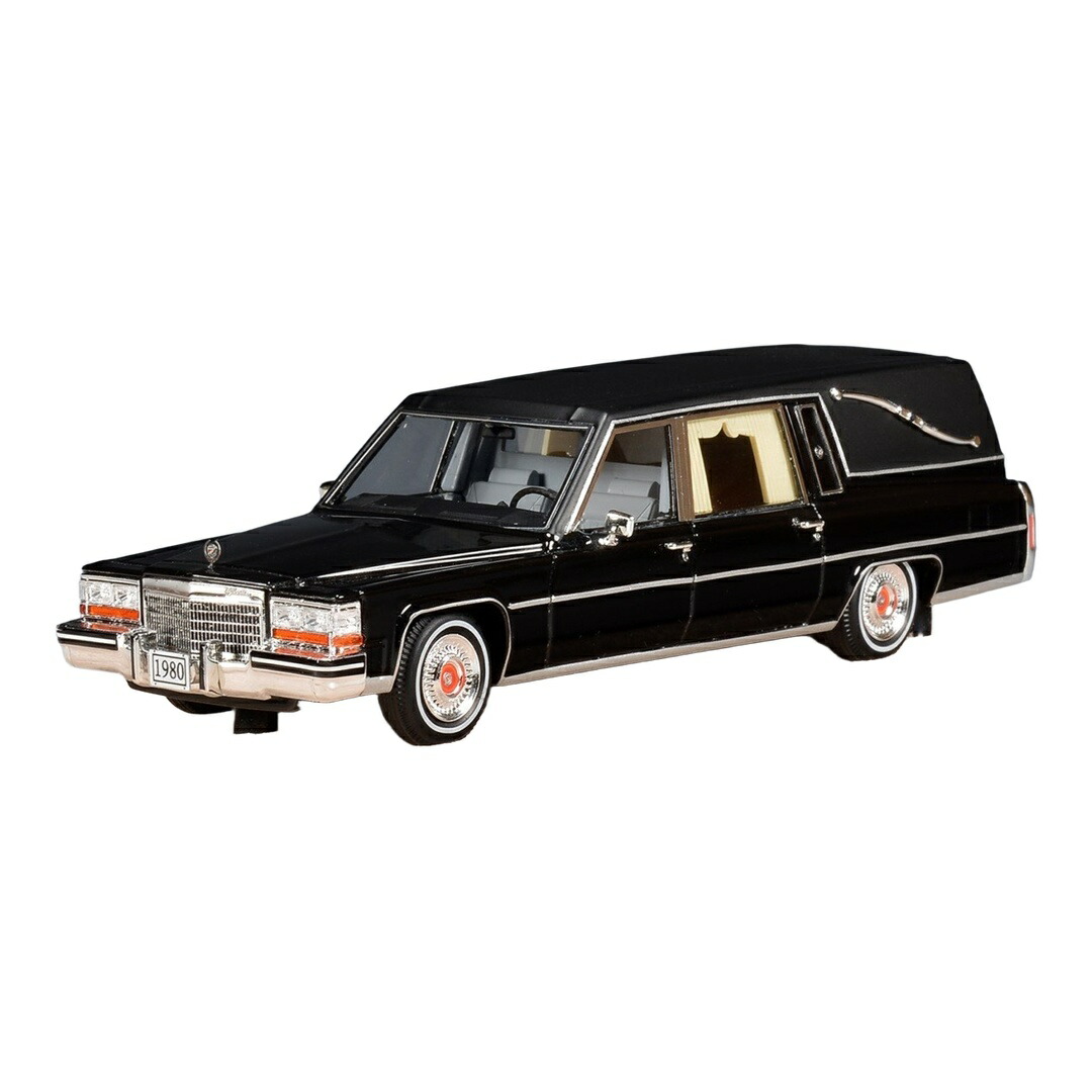 【取っておく】2026年発売予定を組む Cadillacキャデラック Superior 1980 霊柩車 黒いこと / STAMP-MODELS 1/43 ミニカー