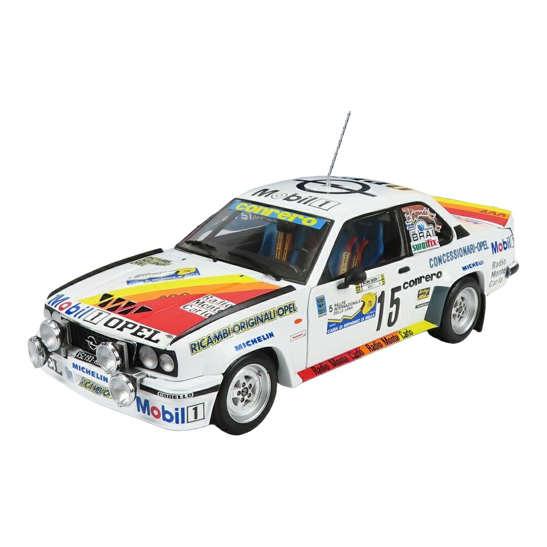 Opelオペル Asconaアスコナ 400 ナイト爵変わり種 #15 1982 ラリー・国際的・デッラ・ラーナ 勝ちえる車 M.Biasion/Rudy 白いこと 19 / Sun Star 1/18 ミニカー