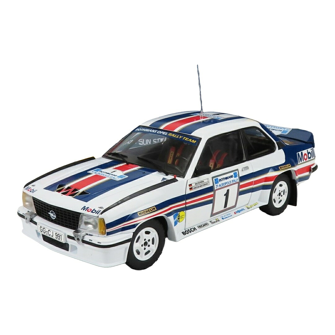 Opelオペル Asconaアスコナ 400 #1 2位 アクロポリスラリー 1982 W.Rohrl C.Geistdorfer 白いこと 1999台制限事項 / Sun Star 1/18 ミニカー