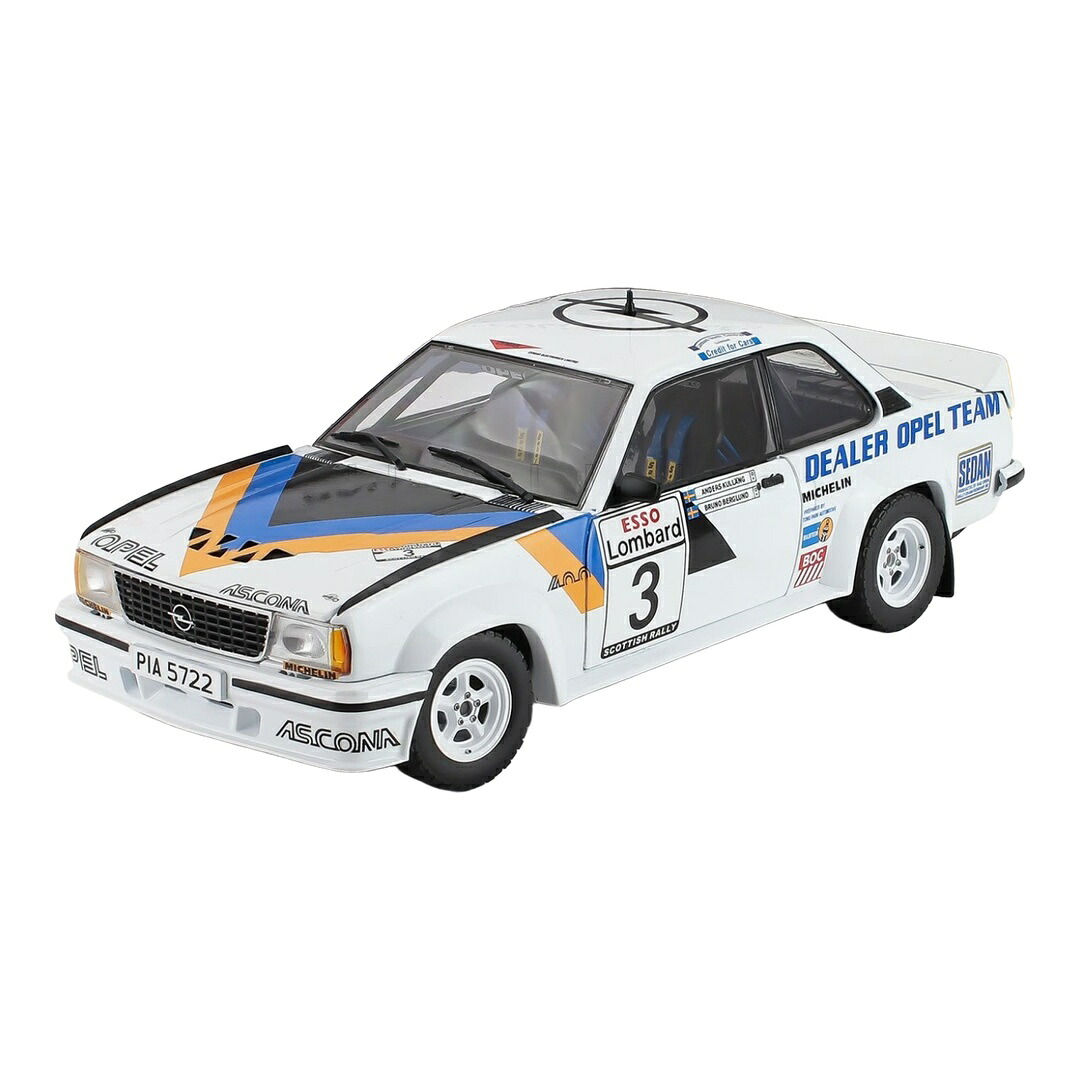 Opelオペル Asconaアスコナ 400 #3 Anders Kullang/Bruno Berglund Scottish Rally 1980 白いこと 999台制限事項 / Sun Star 1/18 ミニカー