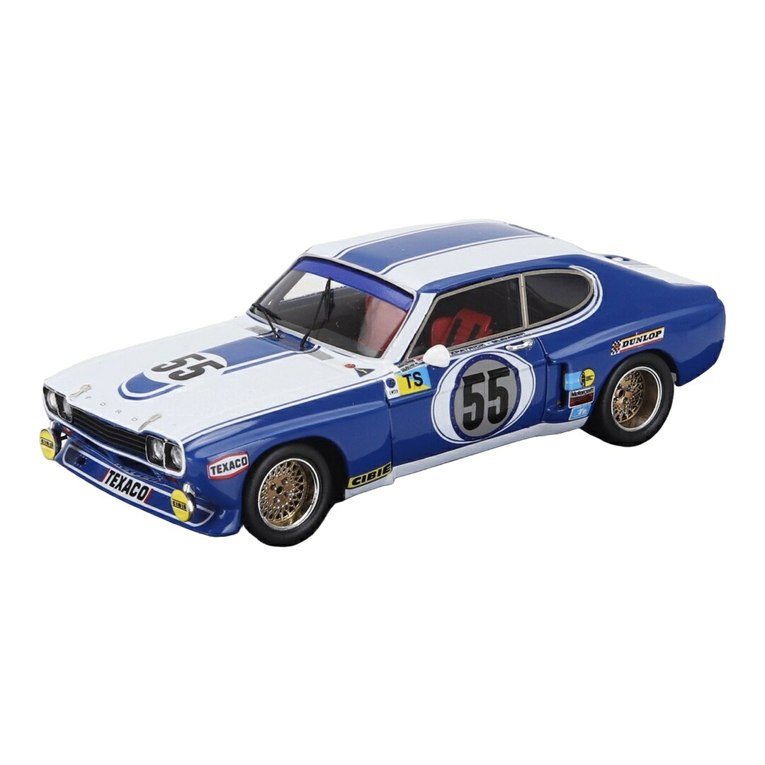 【取っておく】 Fordジェラルド・r・フォード Capri 2600 LV 3.0L V6 #55 24第四次元ルマン 1973 Glemser/Fitzpatrick/Heyer 白いこと/青色 150 / Trofeu 1/43 ミニカー