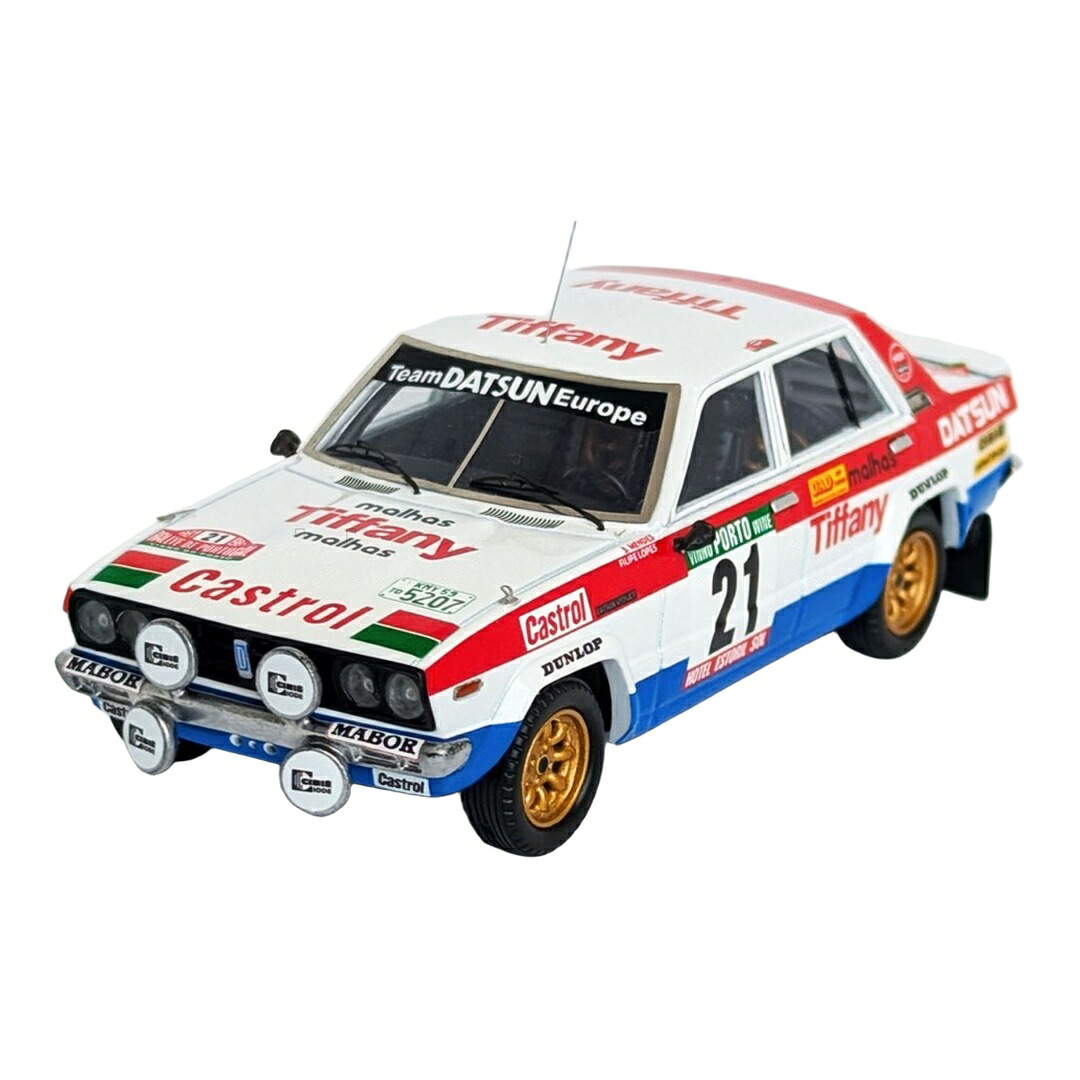 【取っておく】2026年発売予定を組む Nissan日産 Datsunダットサン 160J #21 ラリーポルトガル共和国 1981 Santinho Mendes Filipe Lopes 150台 / Trofeu 1/43 ミニカー