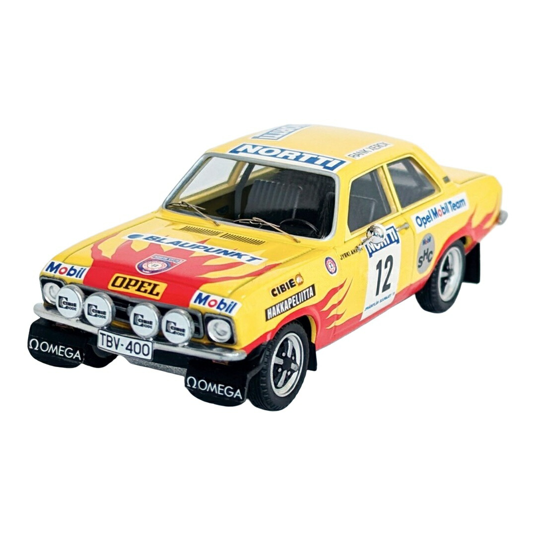【取っておく】2026年発売予定を組む Opelオペル Ascona ナイト爵変わり種 #12 ラリー1000湖 1973 Hannu Palin Jyrki Ahava 黄色/赤いこと 15 / Trofeu 1/43 ミニカー