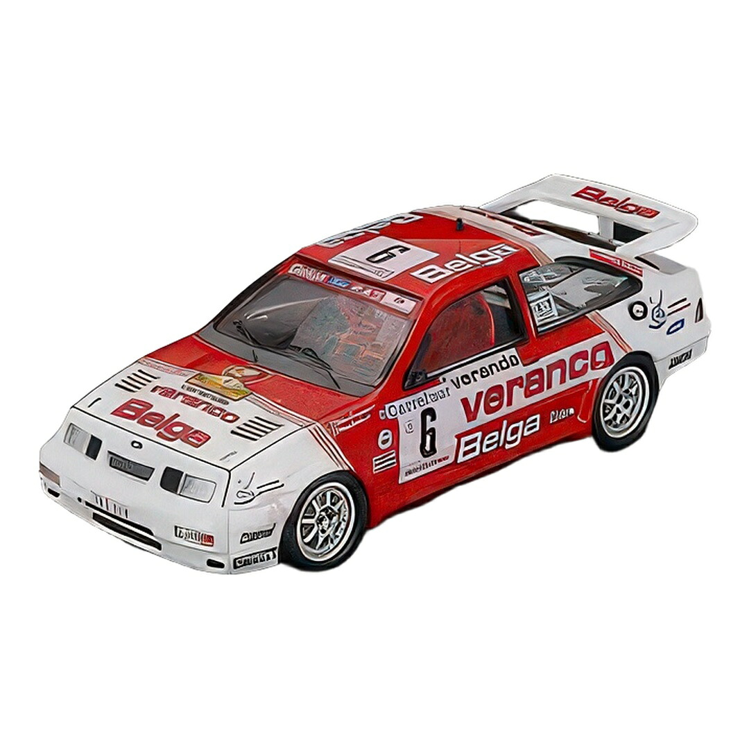 ジェラルド・r・フォード シ内鰓 RS コスワース #6 赤いこと 白いこと アンティーブ・ラリー 1987 Robert Droogmans Ronny Joosten / Trofeu 1/43