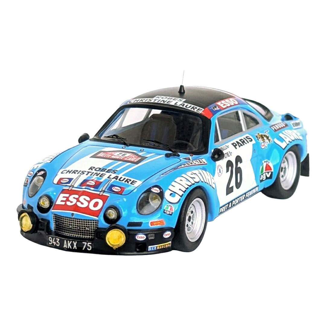 【取っておく】2026年発売予定を組む Renault Alpineルノーアルピーヌ A110 ナイト爵変わり種 #26 ラリーモンテカルロ 1976 Alibelli/Pistre 150台限 / Trofeu 1/43 ミニカー