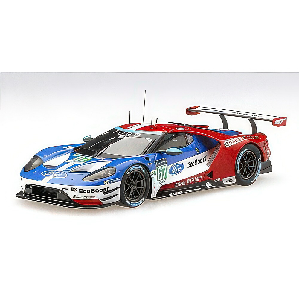 ジェラルド・r・フォード GT LMGTE Pro #67 2位 24第四次元ルマン 2017 赤いこと 青み / TrueScale 1/43 ミニカー
