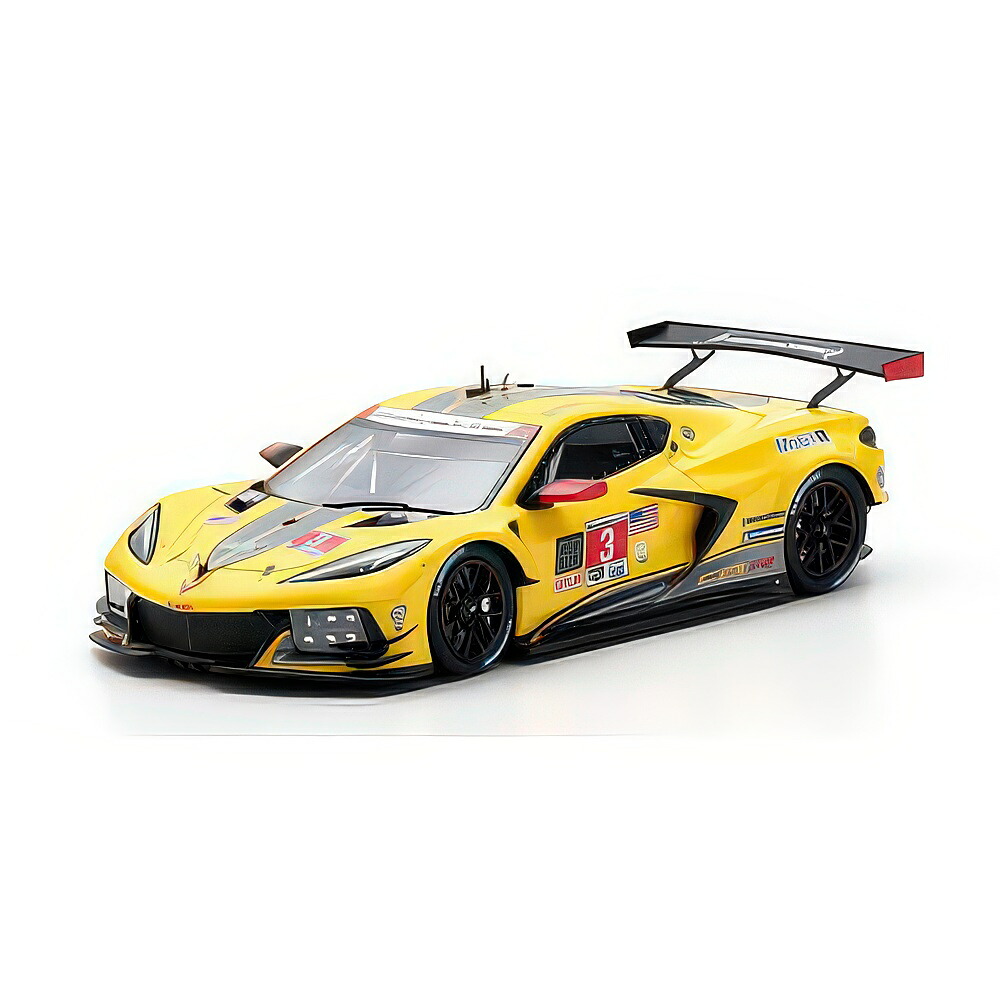 シボレー コルベット C8.R #3 贏ち得る IMSA 24第四次元デイトナ 2021 黄色 / TrueScale 1/43 ミニカー