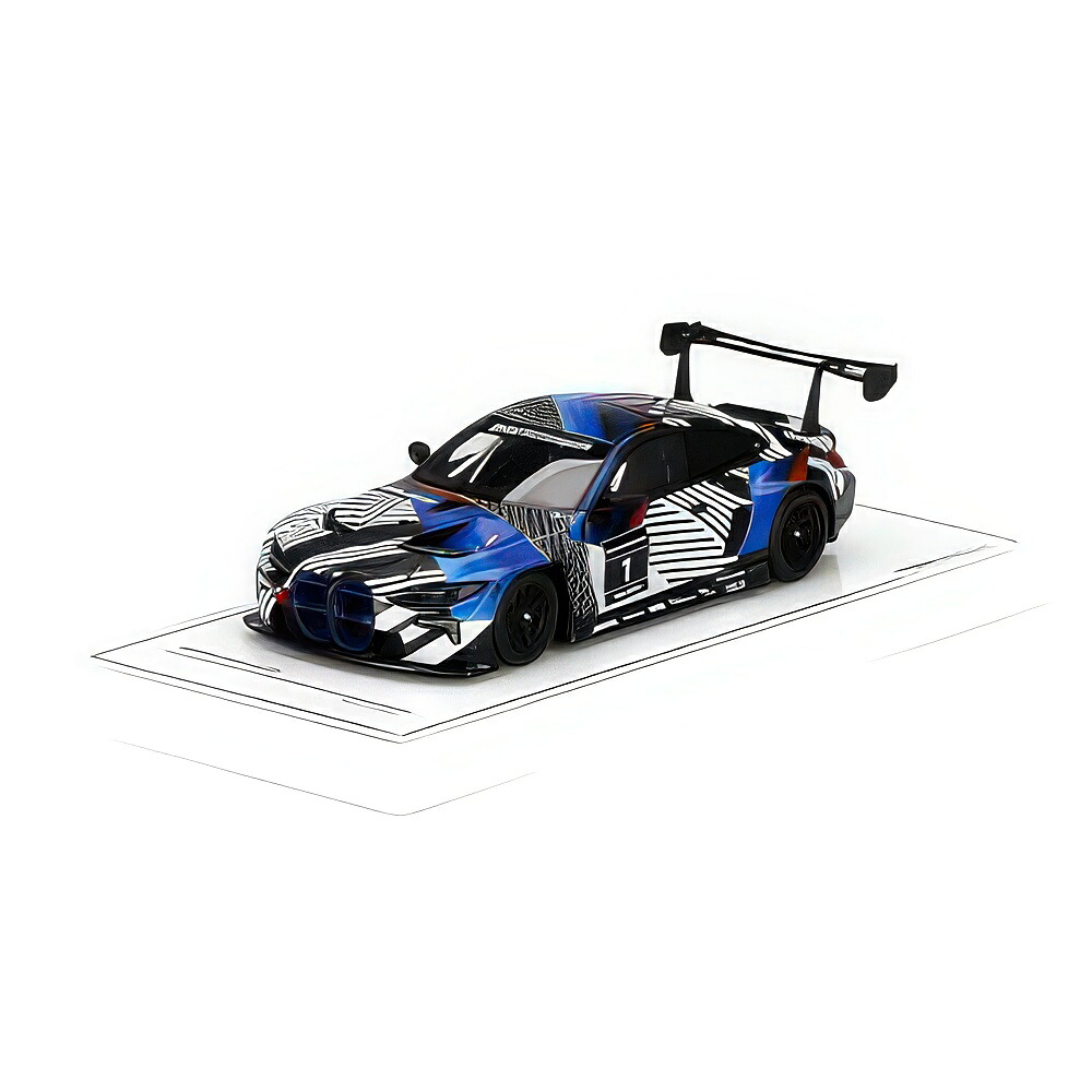 BMW M4 GT3 取り調べる鉄道車両 Ver.1 #1 青み / TrueScale 1/43 ミニカー