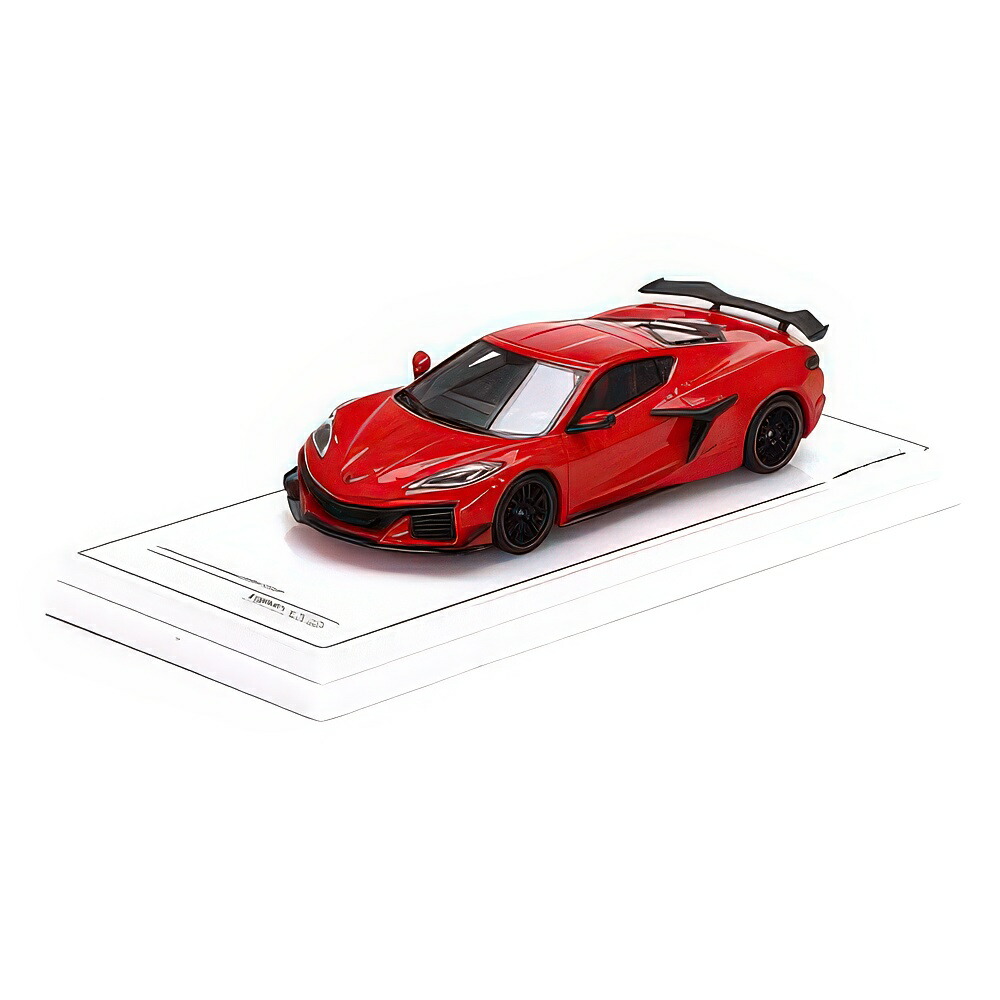 シボレー コルベット Z06 2023 赤いこと / TrueScale 1/43 ミニカー