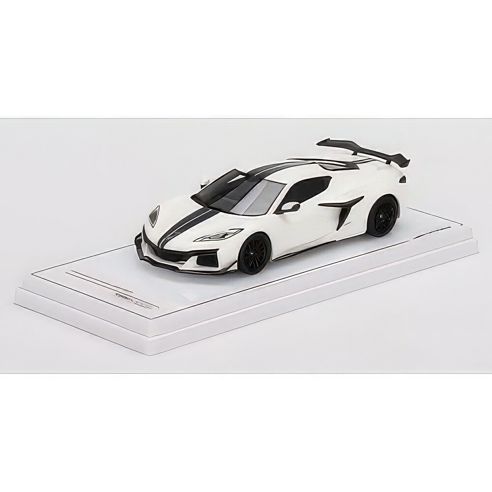 シボレー コルベット Z06 アークティックホワイト 2023 / TrueScale 1/43 ミニカー