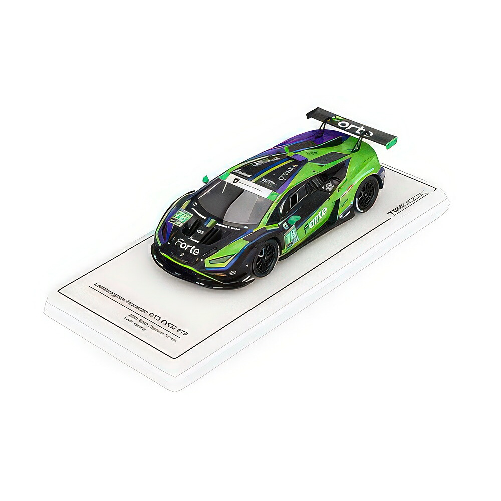 ランボルギーニ ウラカン GT3 EVO2 #78 緑であること IMSA デイトナ24第四次元 2024 Forte Racing / TrueScale 1/43 ミニカー