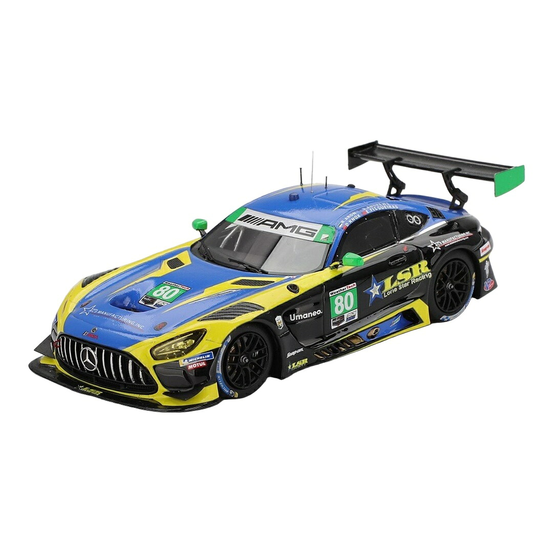 【取って置く】 Mercedes Benzメルセデスベンツ AMG GT3 EVO #80 IMSA 24第四次元デイトナ 2025 青碧/黄色/黒いこと / TrueScale 1/43 ミニカー
