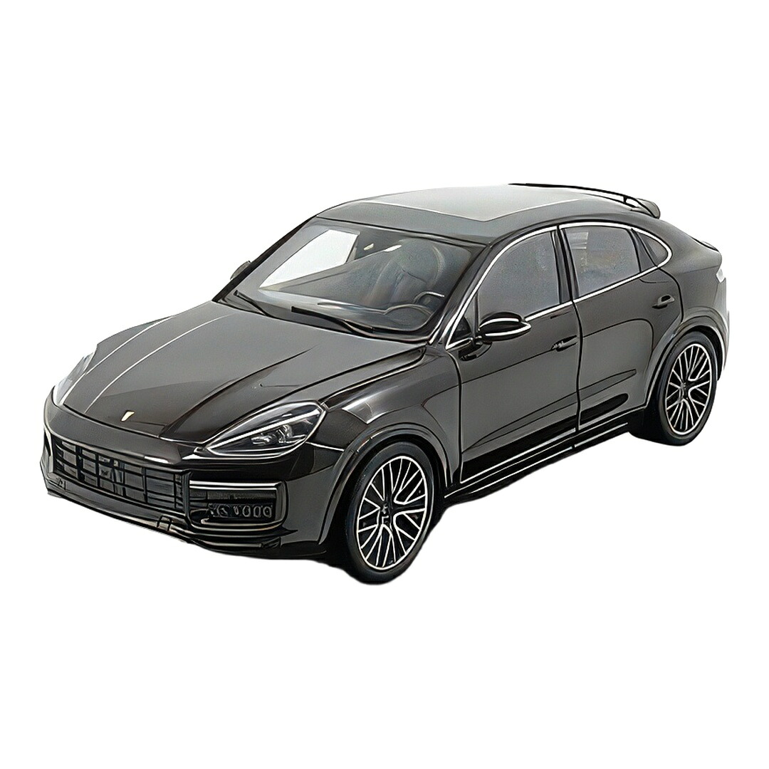 ポルシェ カイエン ターボ クーペ 2019 マホガニーメタリック 陳列棚付き添い人 / Norev 1/18 ミニカー