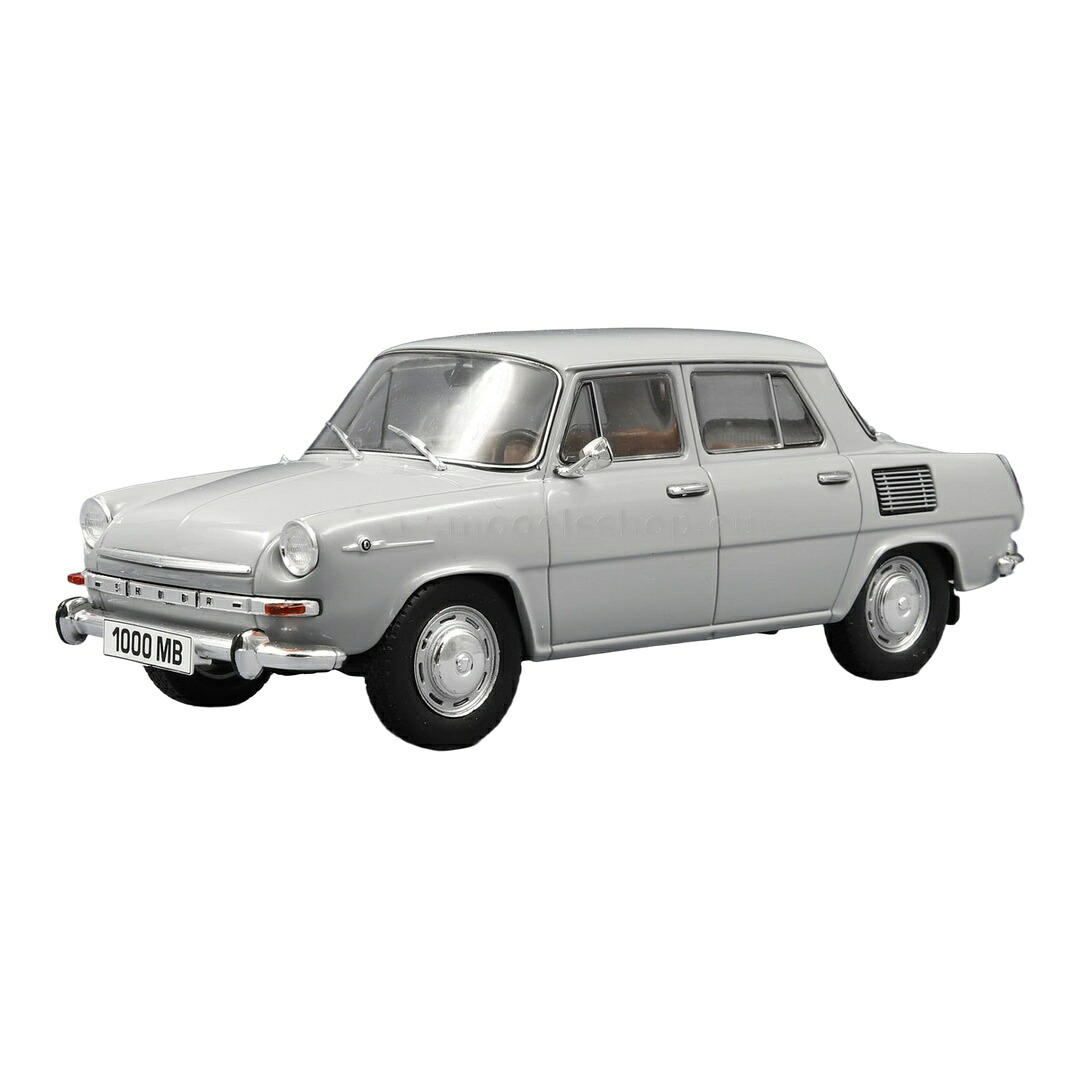 Skodaシュコダ 1000 MB 1965 点火装置薄墨色 ダイキャストモデル ミニカー /WHITEBOX 1/24
