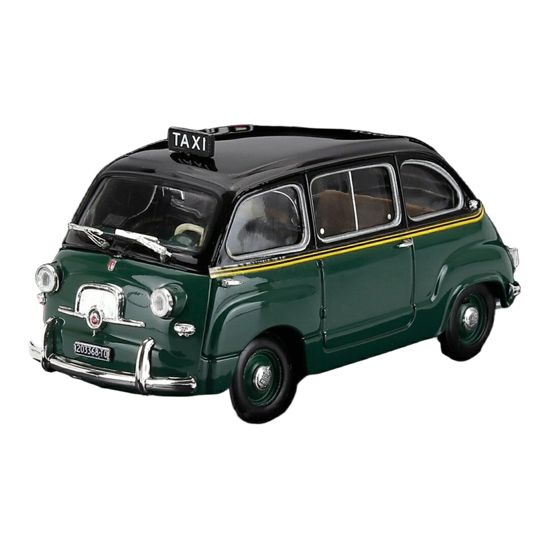 Fiatフィアット 600 ムルティプラ 1シリーズ タクシー トリノ 1956 グリーン/ブラック / BRUMM 1/43 ミニカー｜ラストホビー