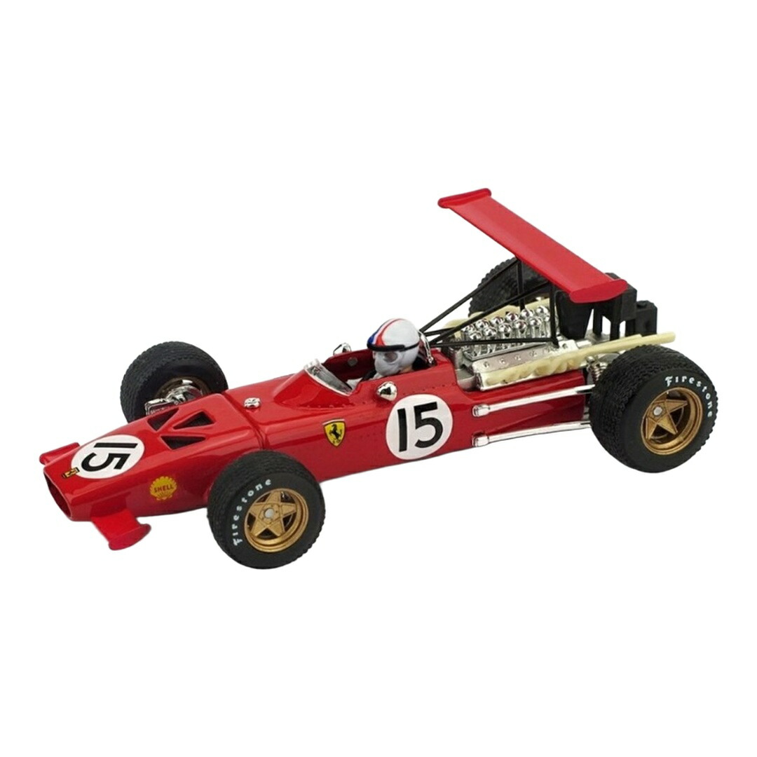 Ferrariフェラーリ 312 F1 1969 エスパニアGP #15 クリス・エイモン １番ウッド図形付 / BRUMM 1/43 ミニカー