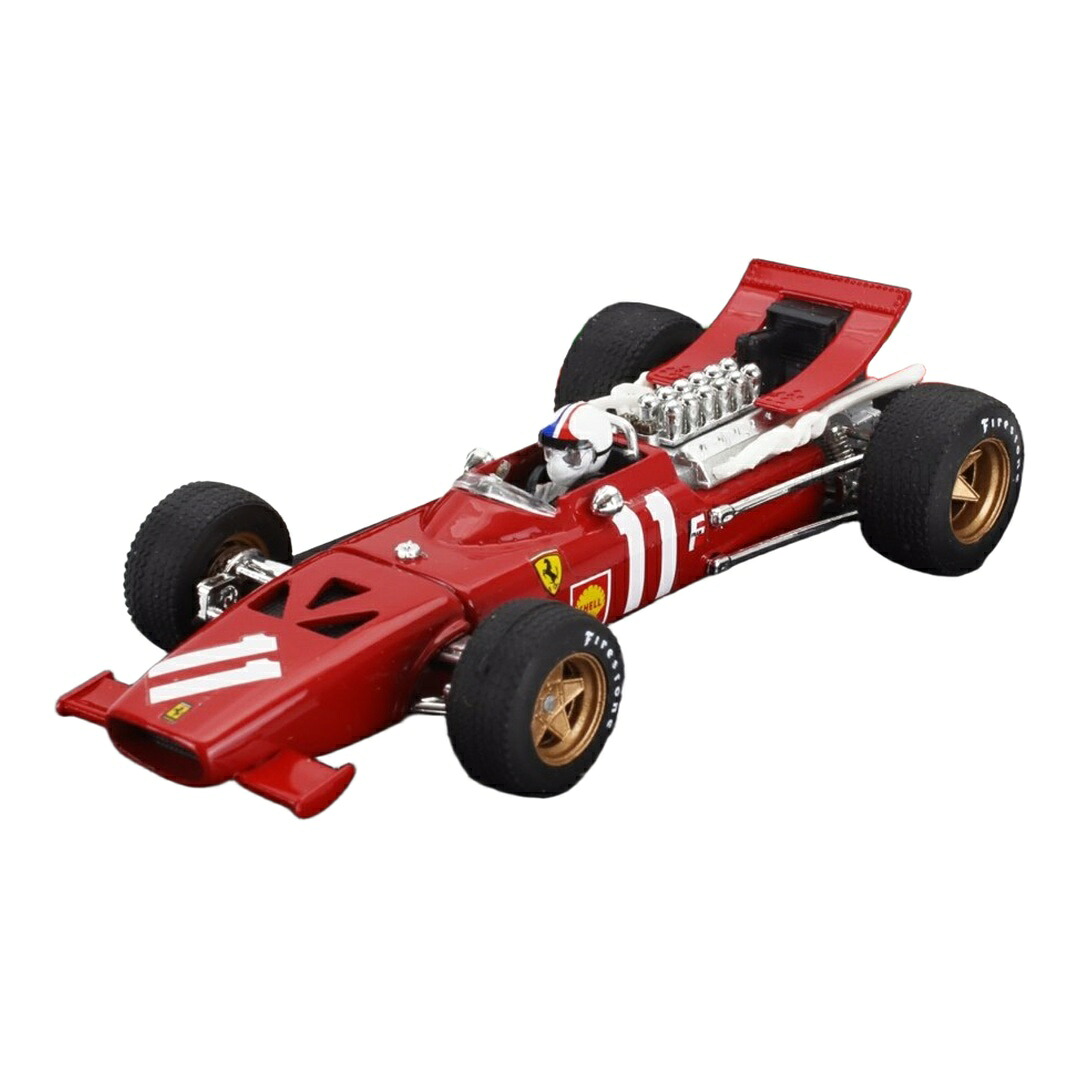 Ferrariフェラーリ F1 312 #11 モナコGP 1969 Chris Amon ドライバーフィギュア付 レッド / BRUMM 1/43 ミニカー｜ラストホビー