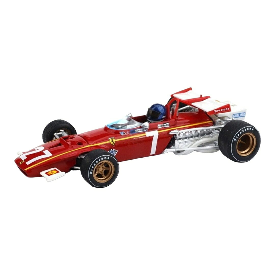 Ferrariフェラーリ 312B 1970 ベルギーGP #27 ジャッキー・イクス １番ウッド図形付 / BRUMM 1/43 ミニカー