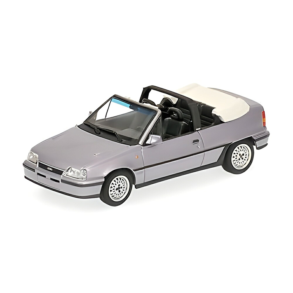 Opelオペル Kadett GSI カブリオレ 1989 しろがね色 / Minichamps 1/43 ミニカー