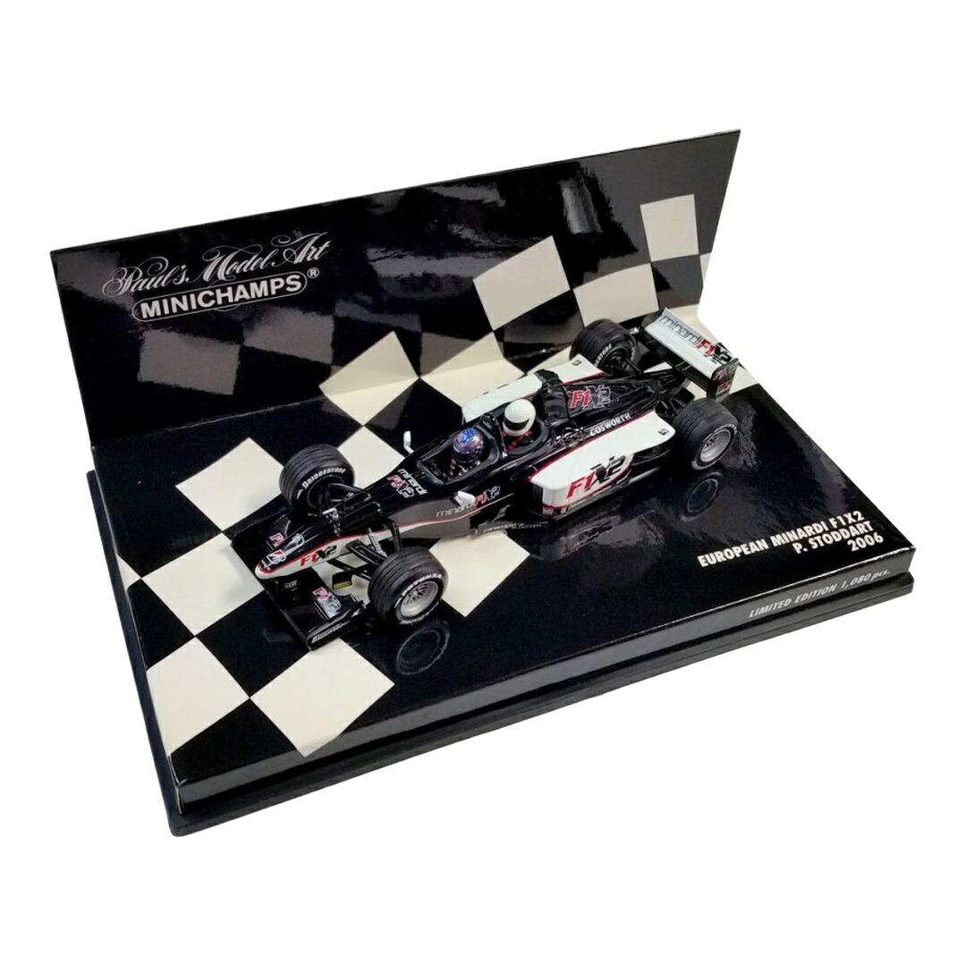European Minardi F1X2 P. Stoddart 2006 黒いこと/白いこと 1080台制限事項 / Minichamps 1/43 ミニカー