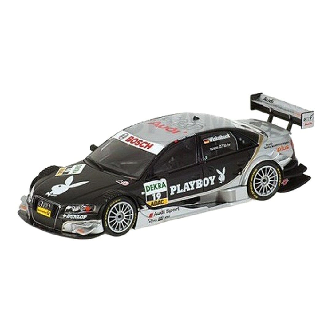 Audiアウディ A4 DTM 2008 #19 Winkelhock 黒いこと/しろがね色 / Minichamps 1/43 ミニカー