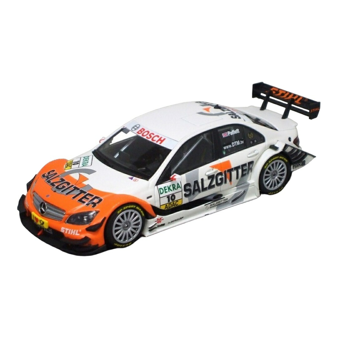 Mercedes Benzメルセデスベンツ C-Class DTM 2009 #10 Paffett 白いこと/オレンジ色 1,008台制限事項 / Minichamps 1/43 ミニ