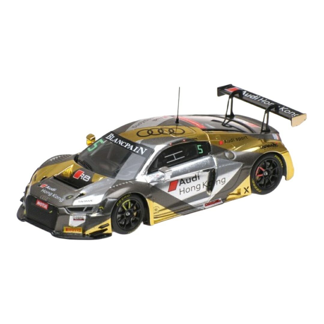 Audiアウディ R8 LMS Blancpain GT Asia 2017 No.5 ゴールド/しろがね色 / Minichamps 1/43 ミニカー