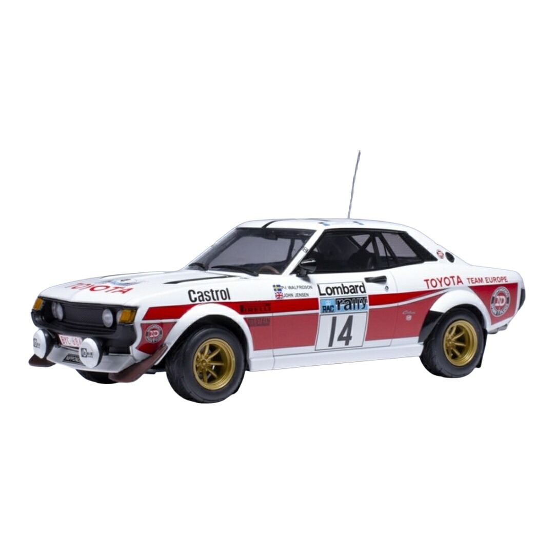 Toyotaトヨタ Celicaセリカ 2000 GT #14 RACラリー 1977 Walfridson-Jensen 白いこと / IXO MODELS 1/18 ミニカー