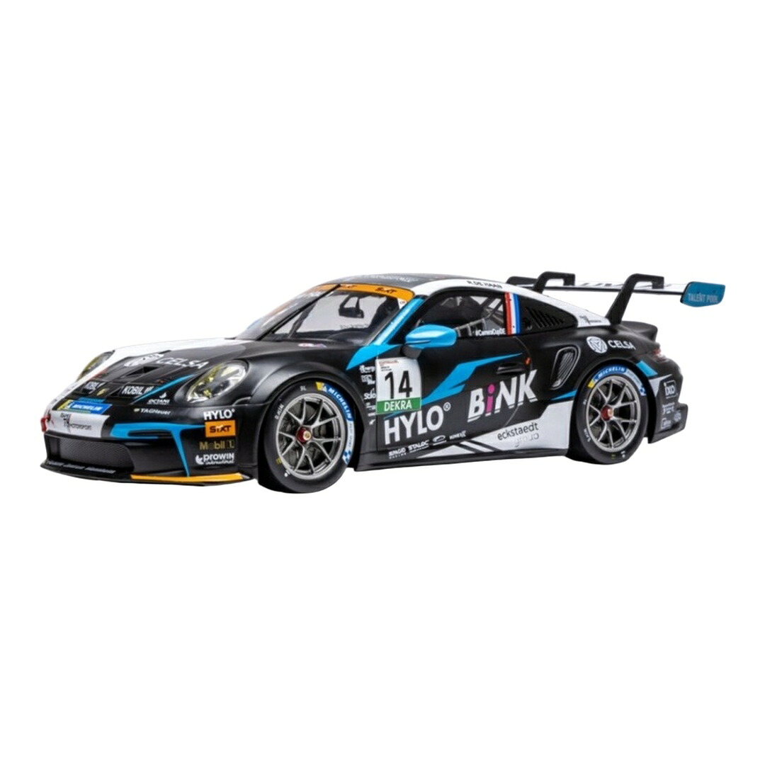 Porscheポルシェ 911 GT3 Cup #14 2024 オッシャースレーベン R.De Haan 黒いこと / IXO MODELS 1/18 ミニカー