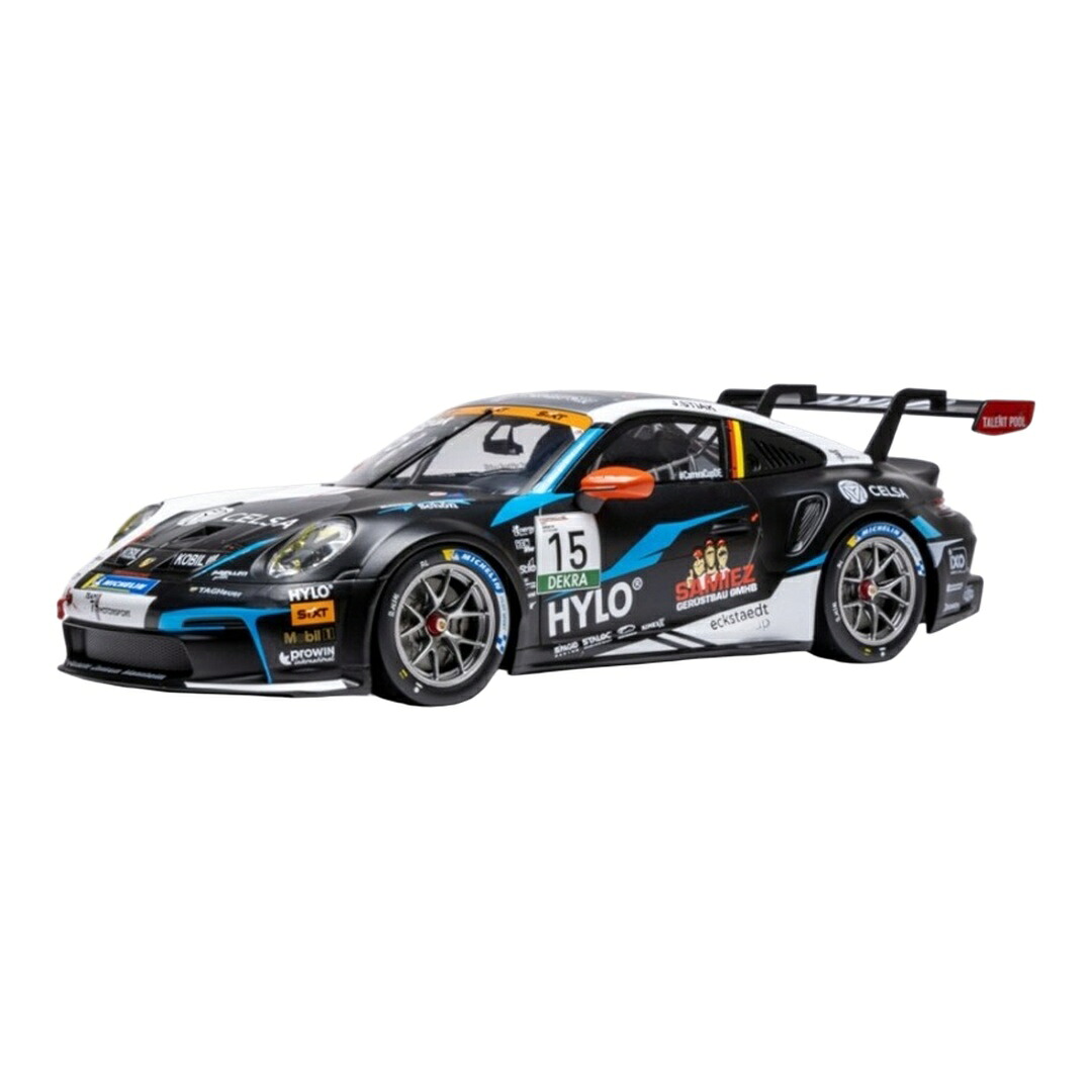 Porscheポルシェ 911 GT3 Cup #15 Porsche Cup オッシャースレーベン 2024 J.Stiak 黒いこと / IXO MODELS 1/18 ミニカ