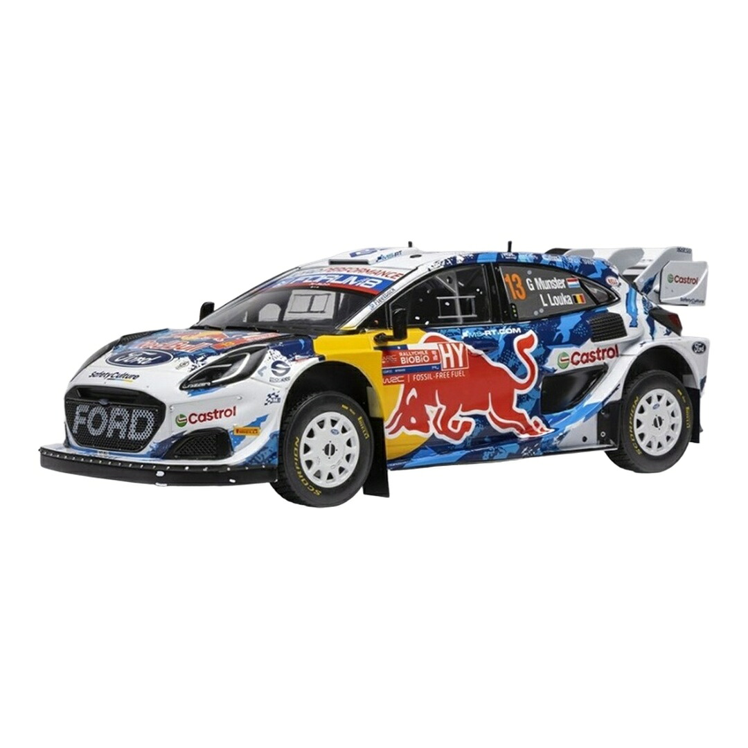 Fordジェラルド・r・フォード Pumaピューマ #13 Rally1 チリ 2024 Munster-Louka 白いこと/青色/赤いこと / IXO MODELS 1/18 ミニカー