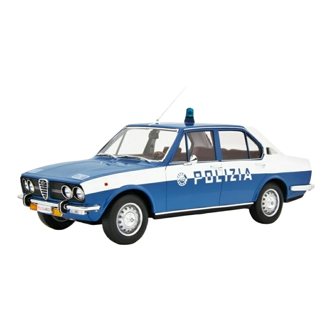 Alfa Romeoアルファロメオ Alfettaアルフェッタ 1.8 1972 Polizia ブルー/ホワイト / LAUDO-RACING 1/18 ミニカー｜ラストホビー