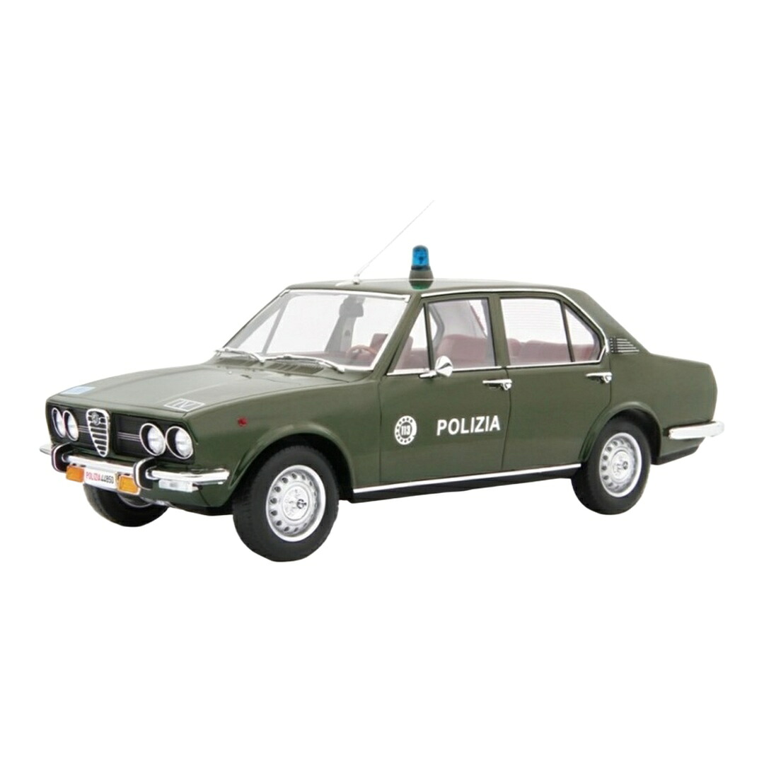 Alfa Romeoアルファロメオ Alfettaアルフェッタ 1.8 1972 Polizia ポリスカー グリーン / LAUDO-RACING 1/18 ミニカー｜ラストホビー