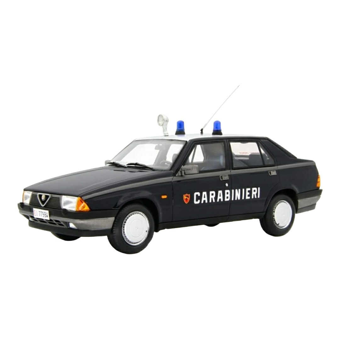 Alfa Romeoアルファロメオ 75 1.6-1.8 1985 カラビニエリ 黒いこと / LAUDO-RACING 1/18 ミニカー