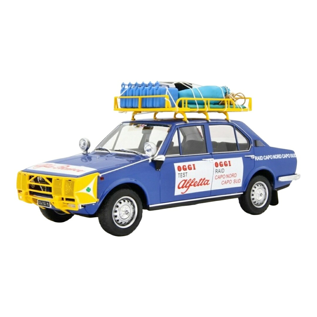 Alfa Romeoアルファロメオ Alfettaアルフェッタ 1.8 レイド カポノルド カポスド 1973 青色 / LAUDO-RACING 1/18 ミニカー