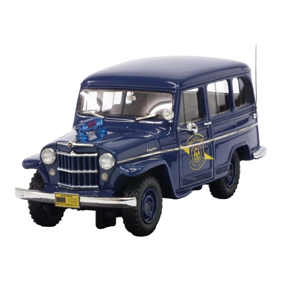 Jeepジープ Willysウィリス ステイション手押し車 ミシガン湖州お巡りさん 1954 青色 / NEO 1/43 ミニカー