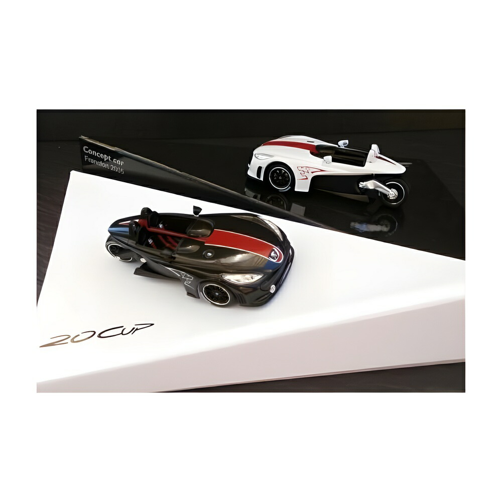 Peugeotプジョー 20 CUP コンセプトカー 2005 黒いこと＆白いこと 2台仕掛ける / Norev 1/43 ミニカー
