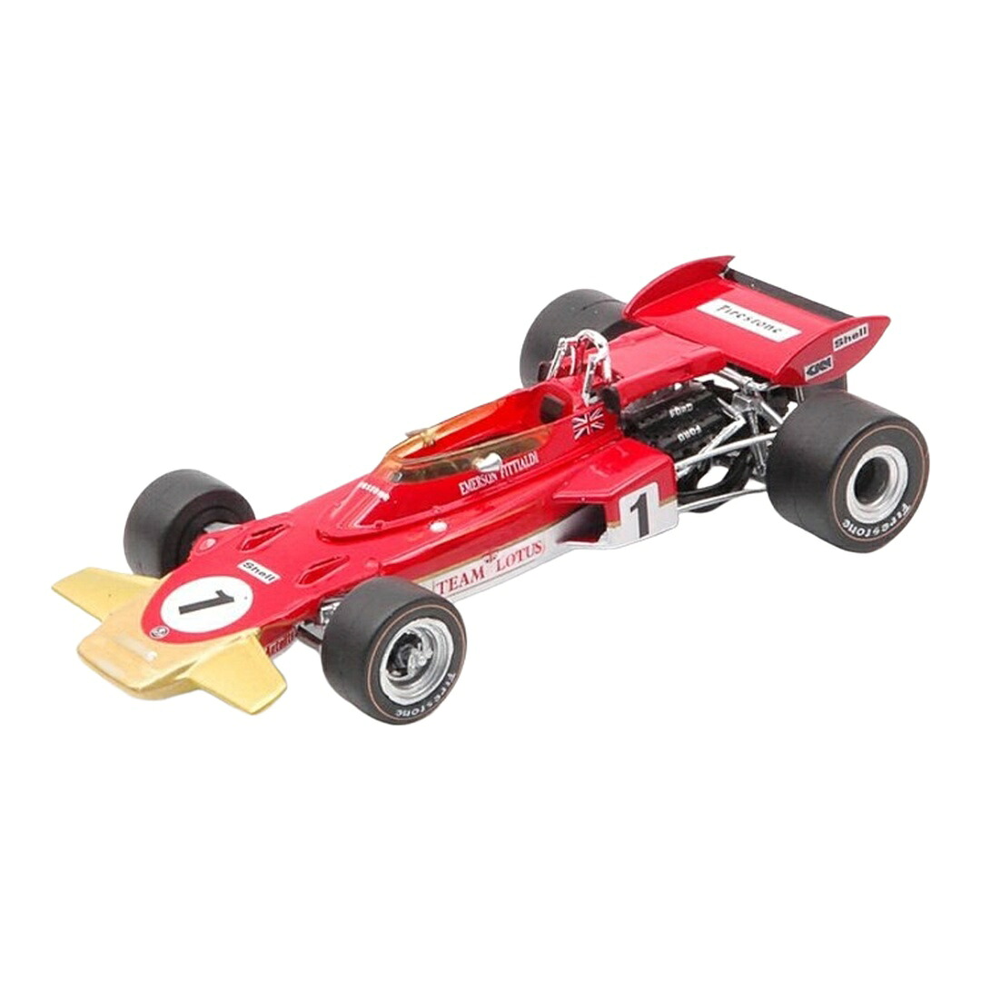 Lotus芙蓉 72D No.1 1970 フランス共和国GP エマーソン・フィッティパルディ 赤いこと / QUARTZO 1/43 ミニカー