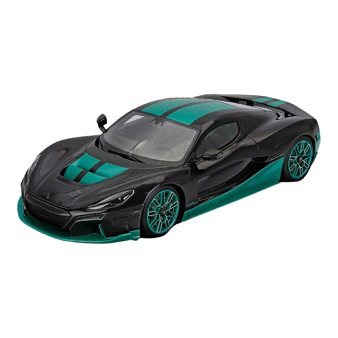 Rimacリマック Nevera Time Attack 2023 黒いこと/ティール / Schuco 1/18 ミニカー