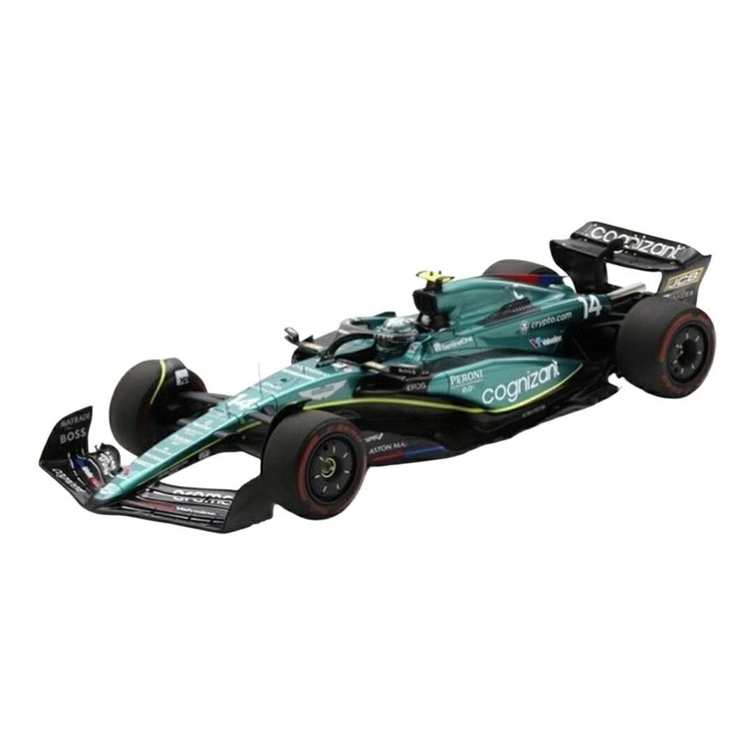 Astonアストンマーチン AMR23 #14 2023年連合王国GP フェルナンド・アロンソ 緑であること / SPARK MODEL 1/12 ミニカー