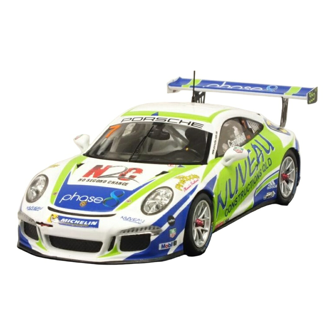 Porscheポルシェ Carrera Cup 2016 #7 Australia Champion Matt Campbell 白いこと/青色/緑であること / SPARK MOD