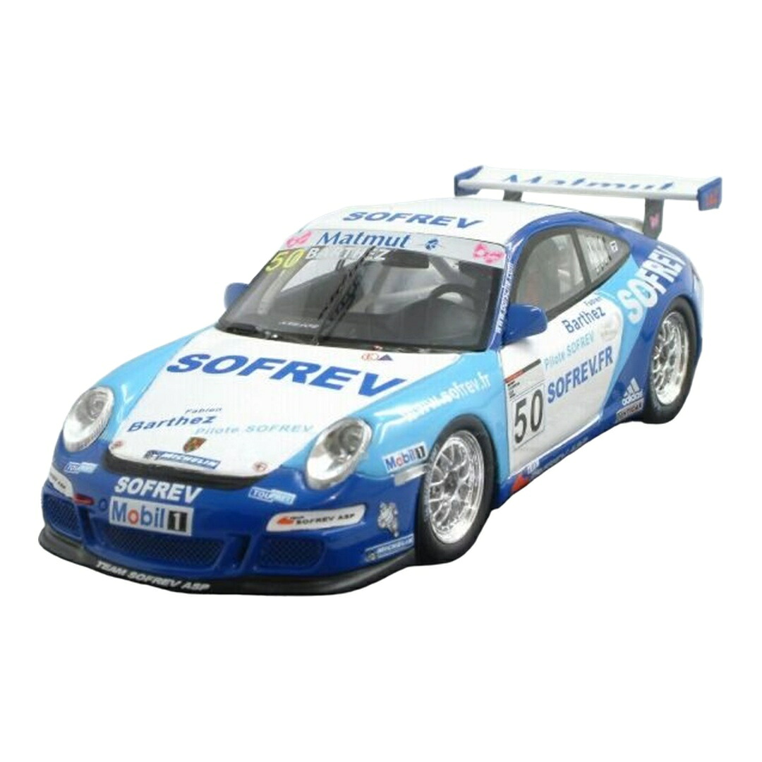 Porscheポルシェ 911 GT3 手合い997 優勝杯 大物 #50 カレラカップ 2008 Barthez 白いこと/青色 / SPARK MODEL 1/43 ミニカ